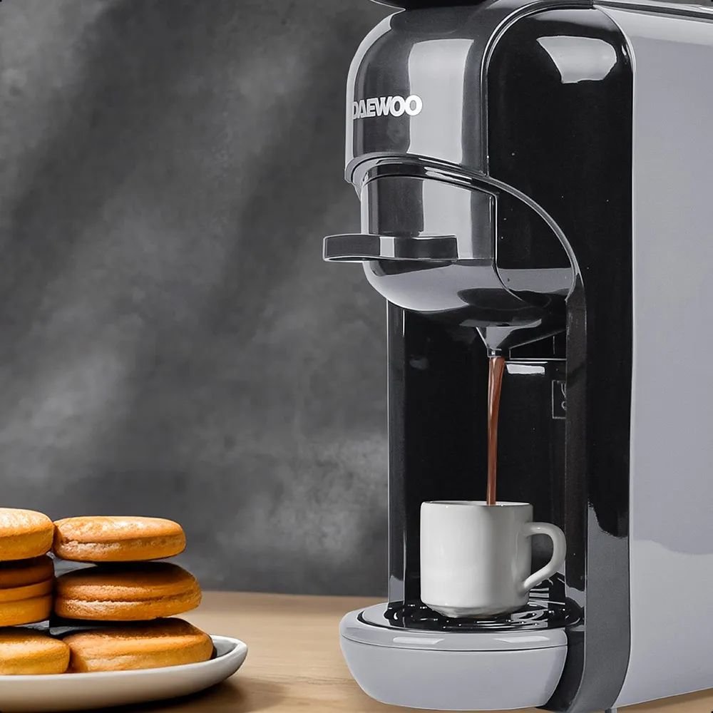 Máquina De Espresso Daewoo 4 En 1 Multi-sistema 0.6l 1450w Gris Oscuro - Image 3