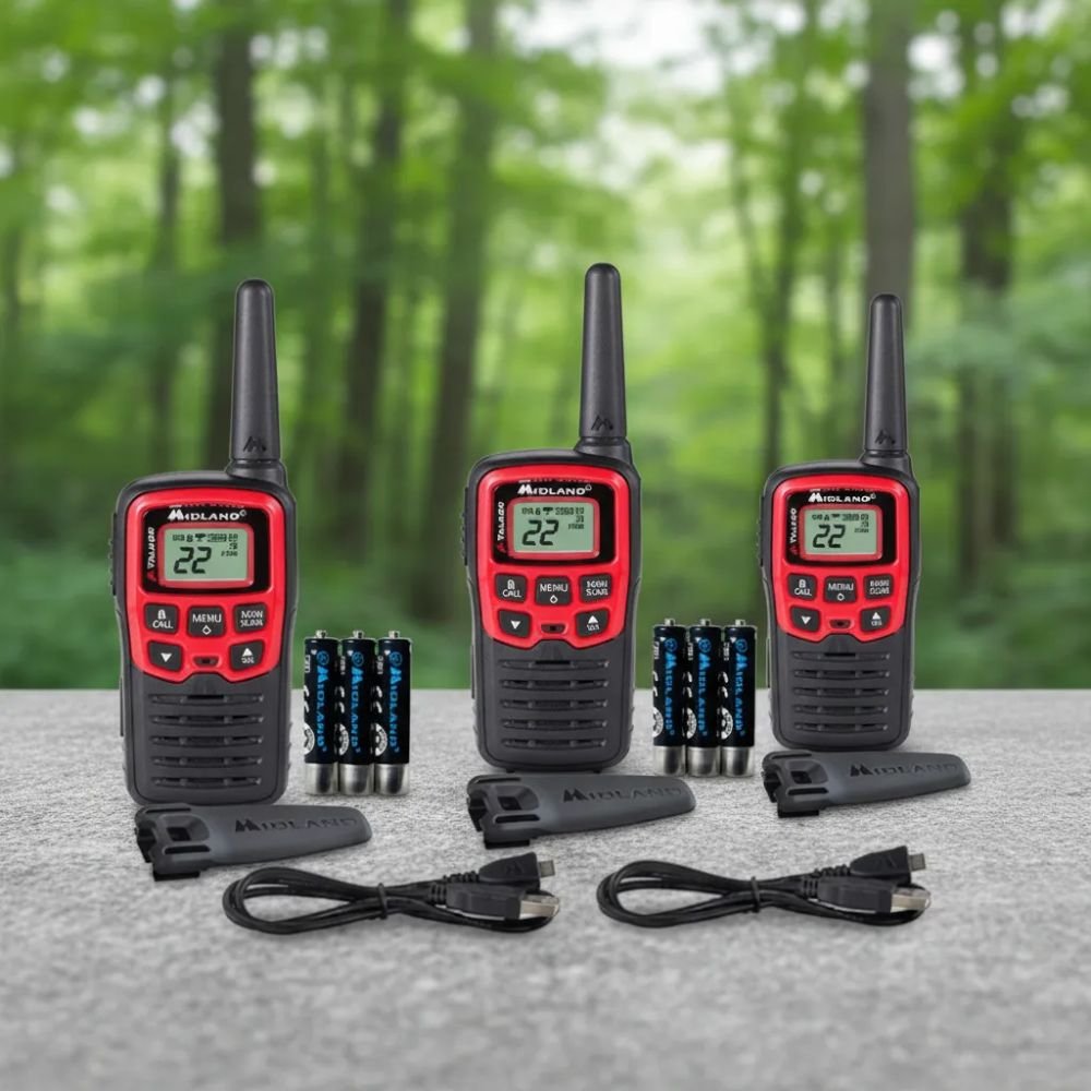 Radios 2 Vías Midland T31vp 3 Piezas 22 Canales Walkie-talki