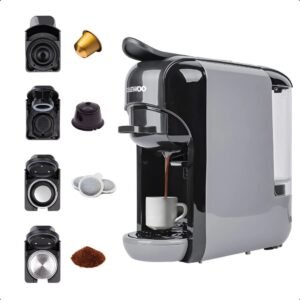 cafetera multifuncional, cápsulas y café daewoo