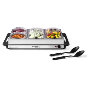 Bufetera Eléctrica Holstein con 4 Charolas y 4 Cucharas