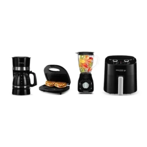 Combo de Electrodomésticos Holstein Negro 1/4 pz