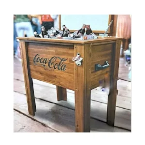 Hielera Coca Cola 56 qts Madera